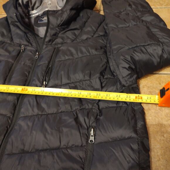 GH Bass & Co Hooded Puffer Outdoor Jacket Men's Size XL Black Full Zip Up - Picture 7 of 8